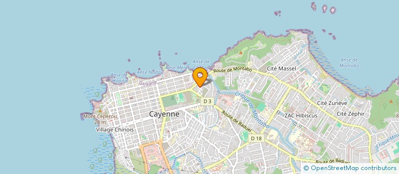 localisation de l'entreprise MADAME DOMINIQUE DEROCHE  CAYENNE