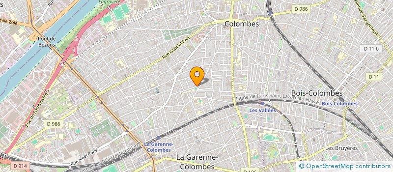 localisation de l'entreprise MADAME DOMINIQUE DESGRAIS  COLOMBES