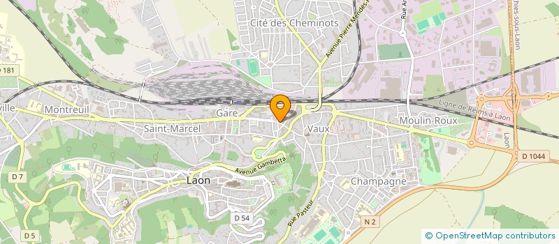 localisation de l'entreprise MADAME DOMINIQUE DESTREBECQ à LAON