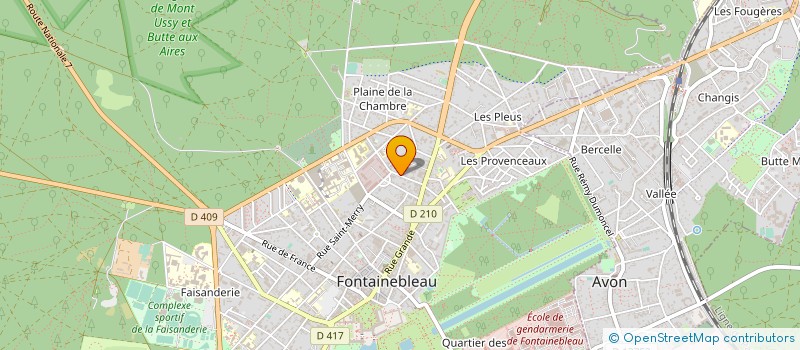 localisation de l'entreprise MADAME DOMINIQUE DEUTSCH à FONTAINEBLEAU
