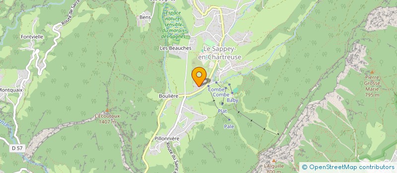 localisation de l'entreprise MADAME DOMINIQUE DI GIROLAMO  LE SAPPEY-EN-CHARTREUSE