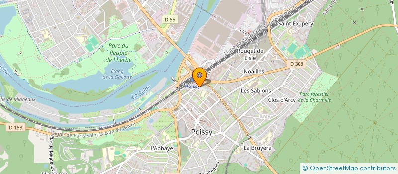 localisation de l'entreprise MADAME DOMINIQUE DOLSA  POISSY