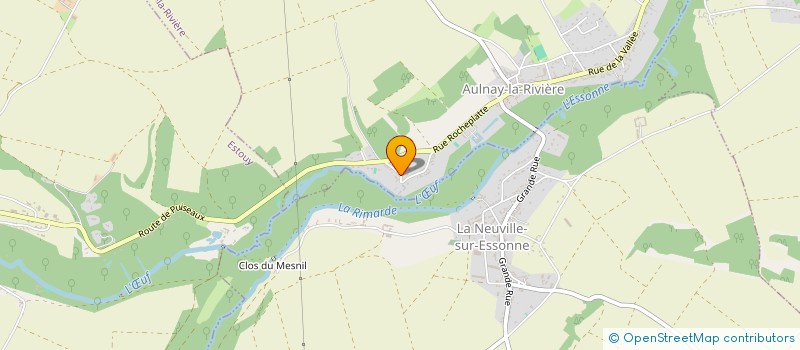 localisation de l'entreprise MADAME DOMINIQUE DORSEUIL à AULNAY-LA-RIVIERE