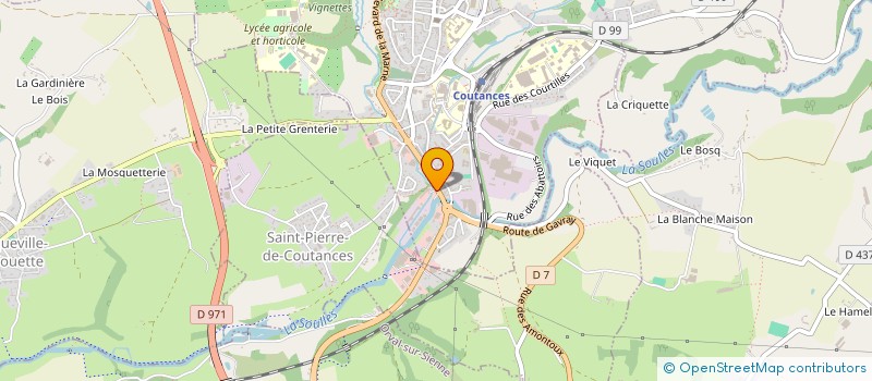 localisation de l'entreprise MADAME DOMINIQUE DROUET  COUTANCES