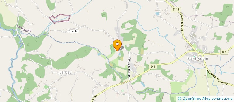 localisation de l'entreprise MADAME DOMINIQUE DROUILHET  SAINT-AUBIN