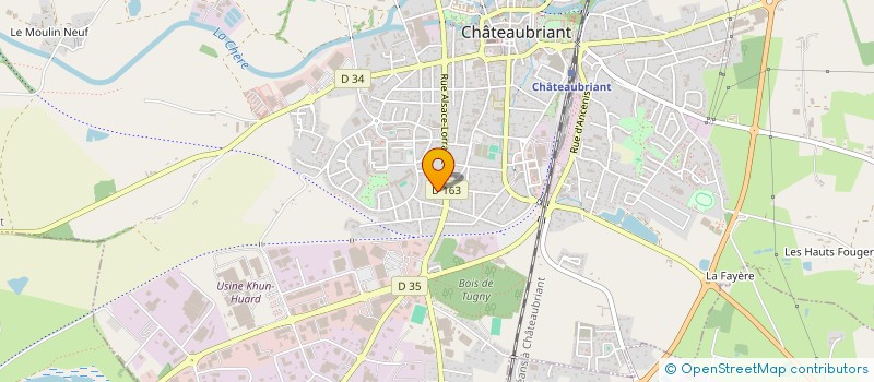 localisation de l'entreprise MADAME DOMINIQUE DUBOURG  CHATEAUBRIANT