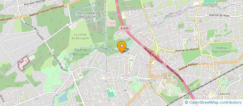 localisation de l'entreprise MADAME DOMINIQUE DUBRULLE  PESSAC