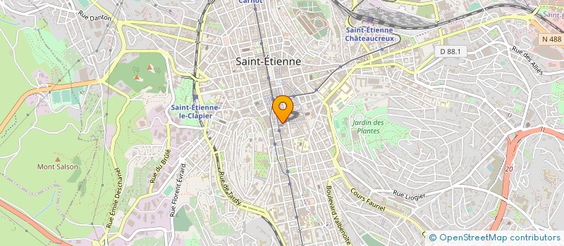 localisation de l'entreprise MADAME DOMINIQUE DUCROS à SAINT-ETIENNE