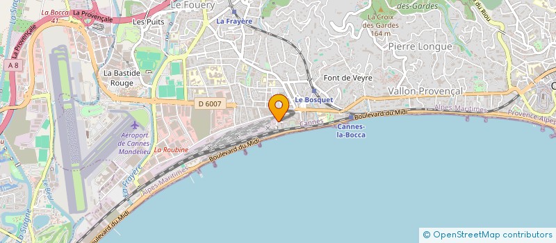 localisation de l'entreprise MADAME DOMINIQUE DUFIEUX à CANNES