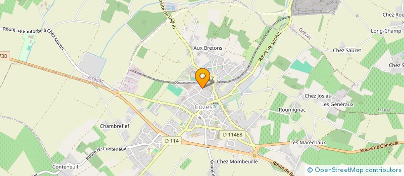 localisation de l'entreprise MADAME DOMINIQUE DUGIED à COZES