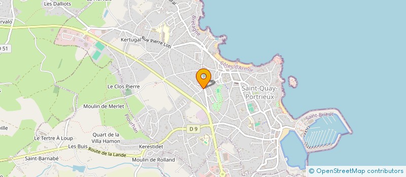 localisation de l'entreprise MADAME DOMINIQUE DUMAITRE  SAINT-QUAY-PORTRIEUX