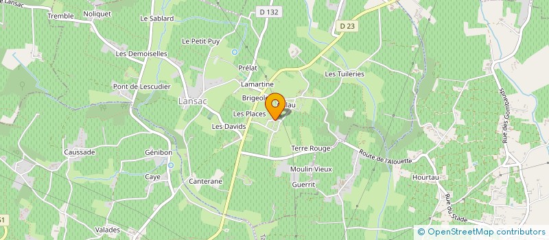 localisation de l'entreprise MADAME DOMINIQUE DUMARTIN  LANSAC