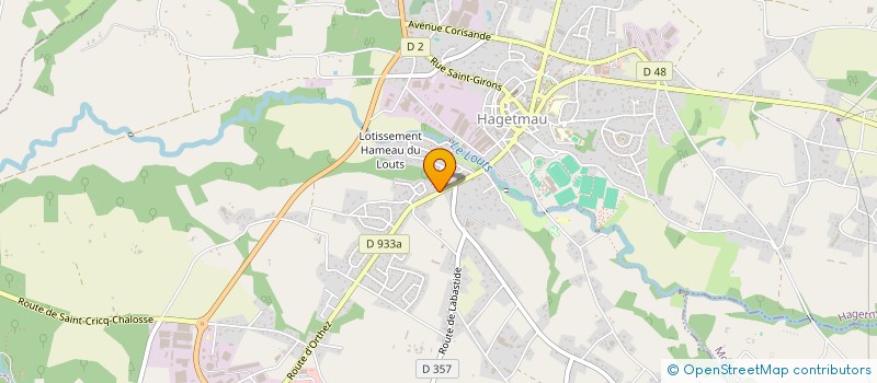 localisation de l'entreprise MADAME DOMINIQUE DUPONT  HAGETMAU