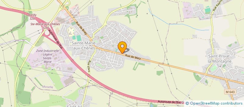 localisation de l'entreprise MADAME DOMINIQUE DURAN  SAINTE-MARIE-AUX-CHENES