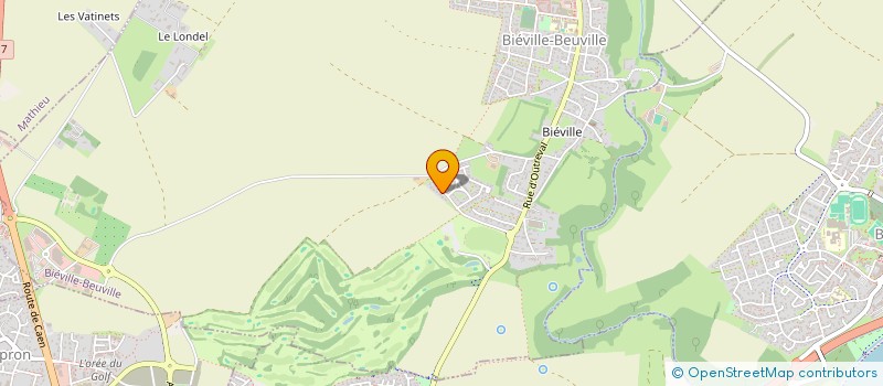 localisation de l'entreprise MADAME DOMINIQUE DURAND  BIEVILLE-BEUVILLE