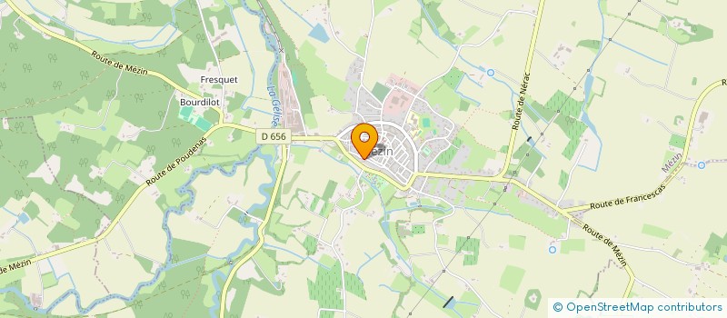 localisation de l'entreprise MADAME DOMINIQUE DUREUX  MEZIN