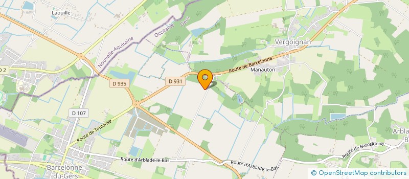 localisation de l'entreprise MADAME DOMINIQUE DURRIEU  BARCELONNE-DU-GERS