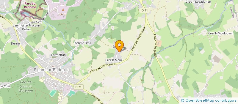 localisation de l'entreprise MADAME DOMINIQUE DUSSARRAT  PLEUMEUR-BODOU