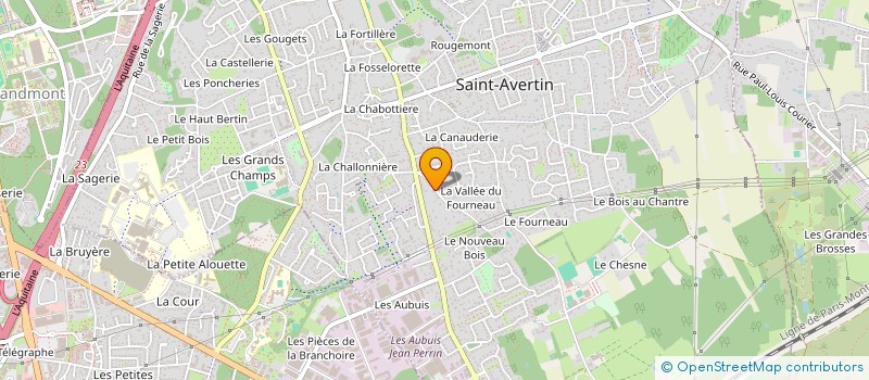 localisation de l'entreprise MADAME DOMINIQUE DUVEAU  SAINT-AVERTIN