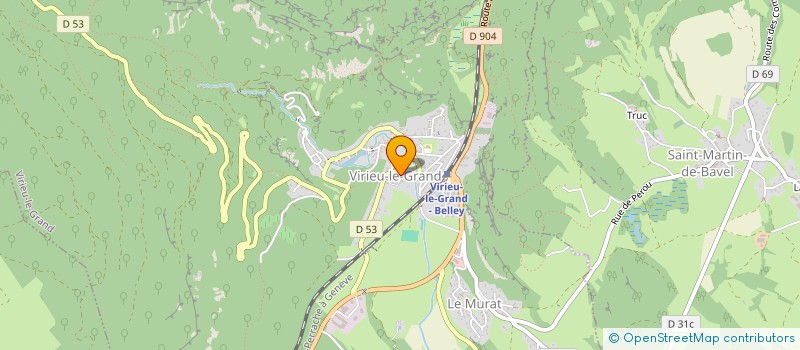 localisation de l'entreprise MADAME DOMINIQUE ELLAK  VIRIEU-LE-GRAND