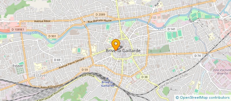 localisation de l'entreprise MADAME DOMINIQUE EYSSARTIER  BRIVE-LA-GAILLARDE