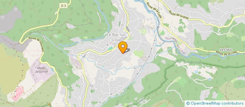 localisation de l'entreprise MADAME DOMINIQUE FABRE à LE BAR-SUR-LOUP