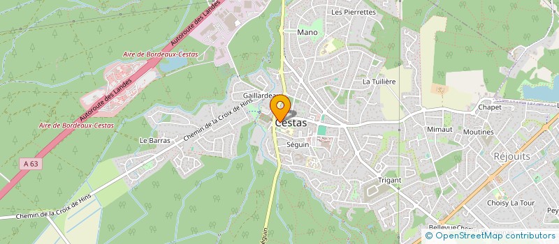 localisation de l'entreprise MADAME DOMINIQUE FABRIQUE  CESTAS