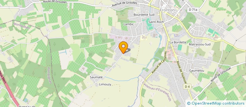 localisation de l'entreprise MADAME DOMINIQUE FALANGA  FRONTON