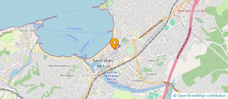 localisation de l'entreprise MADAME DOMINIQUE FAUCHER à SAINT-JEAN-DE-LUZ