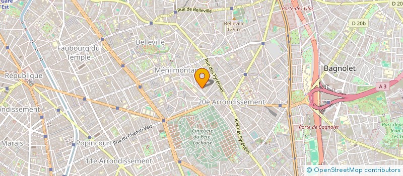 localisation de l'entreprise MADAME DOMINIQUE FAUNIERES  PARIS