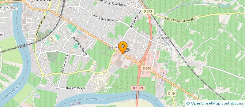 localisation de l'entreprise MADAME DOMINIQUE FAURE à LIBOURNE