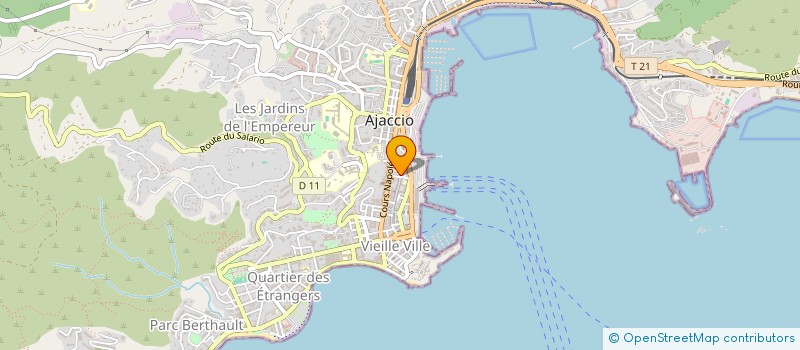 localisation de l'entreprise MADAME DOMINIQUE FERINAIU  AJACCIO