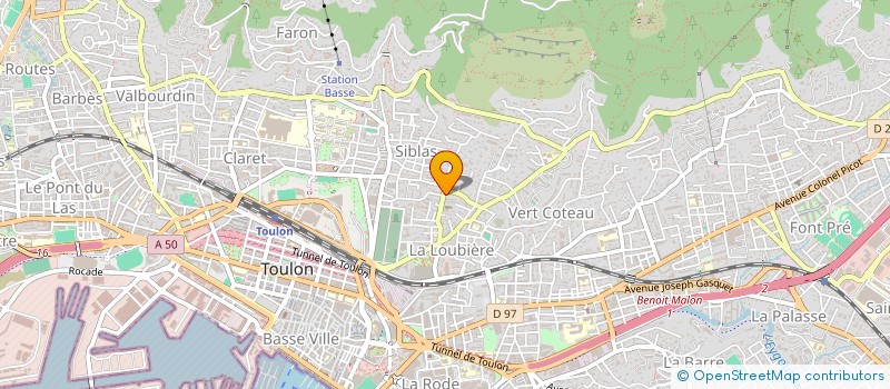 localisation de l'entreprise MADAME DOMINIQUE FERRANDES  TOULON