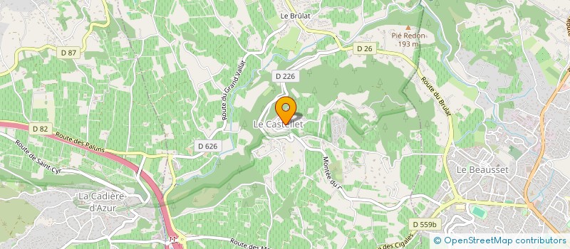 localisation de l'entreprise MADAME DOMINIQUE FERRARO à LE CASTELLET