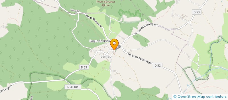 localisation de l'entreprise MADAME DOMINIQUE FERRIER  SAILLAC