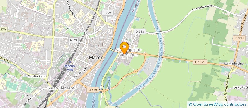 localisation de l'entreprise MADAME DOMINIQUE FEURTEY  SAINT-LAURENT-SUR-SAONE