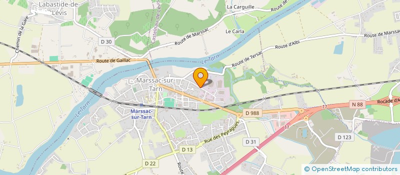localisation de l'entreprise MADAME DOMINIQUE FILLERE à MARSSAC-SUR-TARN