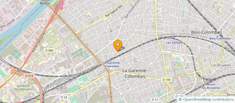 localisation de l'entreprise MADAME DOMINIQUE FLAMENT à COLOMBES