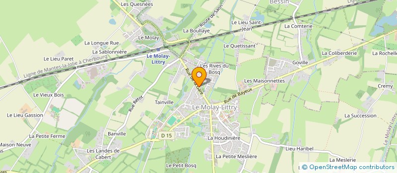 localisation de l'entreprise MADAME DOMINIQUE FONTAINE  LE MOLAY-LITTRY