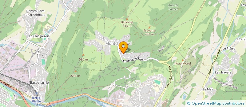 localisation de l'entreprise MADAME DOMINIQUE FORET  MONTCHABOUD