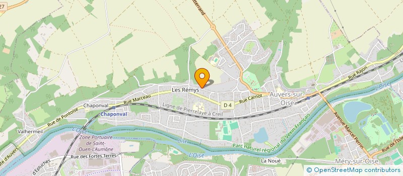 localisation de l'entreprise MADAME DOMINIQUE FORRIERE à AUVERS SUR OISE