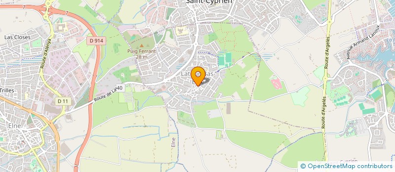 localisation de l'entreprise MADAME DOMINIQUE FORT  LATOUR-BAS-ELNE