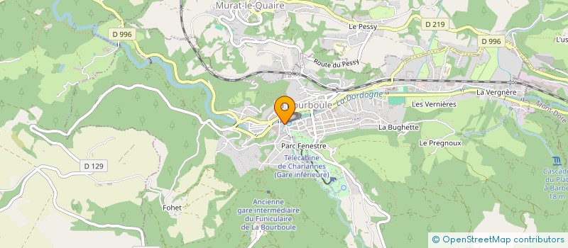 localisation de l'entreprise MADAME DOMINIQUE FRANCHET  LA BOURBOULE