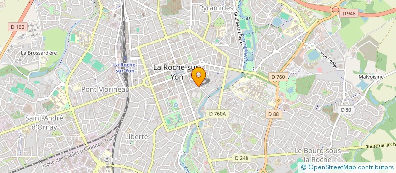 localisation de l'entreprise MADAME DOMINIQUE FRANCOIS à LA ROCHE-SUR-YON
