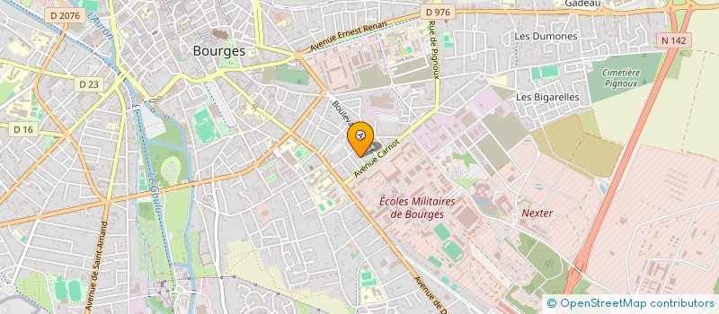localisation de l'entreprise MADAME DOMINIQUE FREBAULT à BOURGES