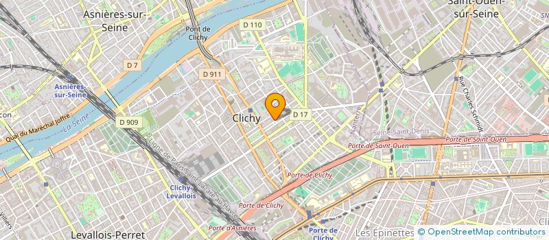 localisation de l'entreprise MADAME DOMINIQUE FREMAUX à CLICHY