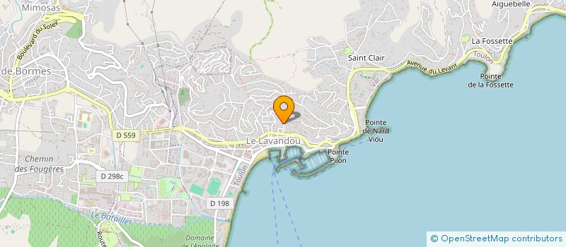 localisation de l'entreprise MADAME DOMINIQUE FUOCO à LE LAVANDOU