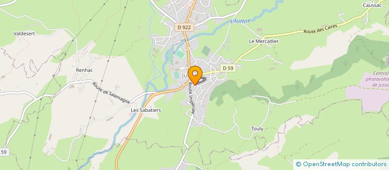 localisation de l'entreprise MADAME DOMINIQUE GAL  JUSSAC