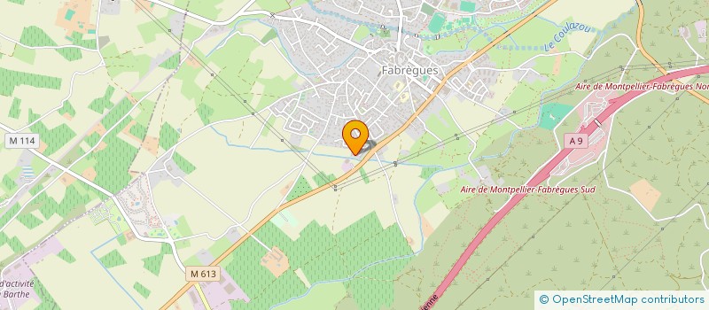 localisation de l'entreprise MADAME DOMINIQUE GARCIA  FABREGUES