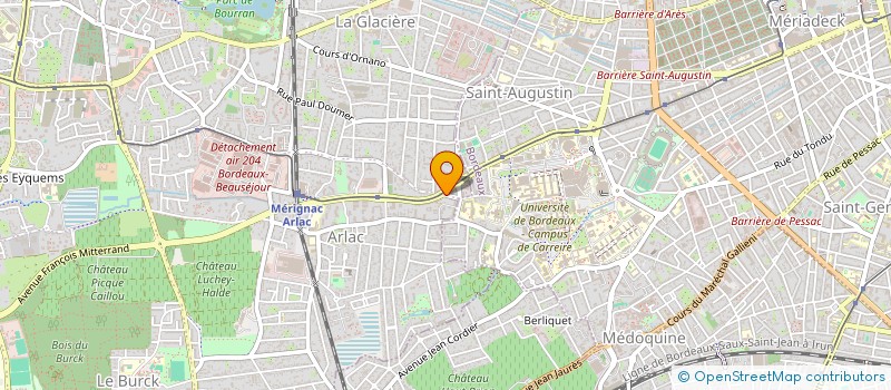 localisation de l'entreprise MADAME DOMINIQUE GARCIA  MERIGNAC